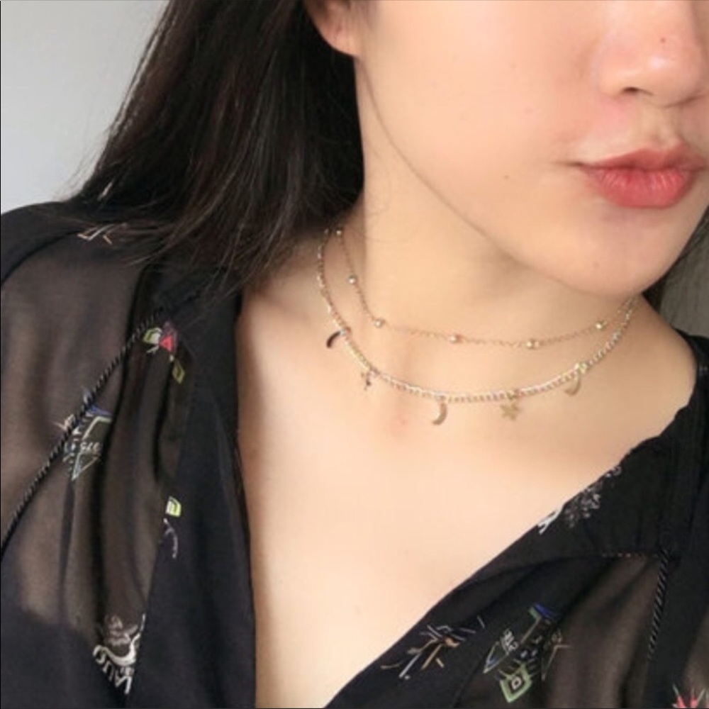 π΄β¨πStar&Moon Choker Necklace β¨π - Picture 3 of 3